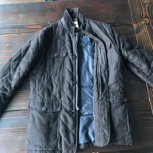 Quilted Brown Joseph Abboud fall coat